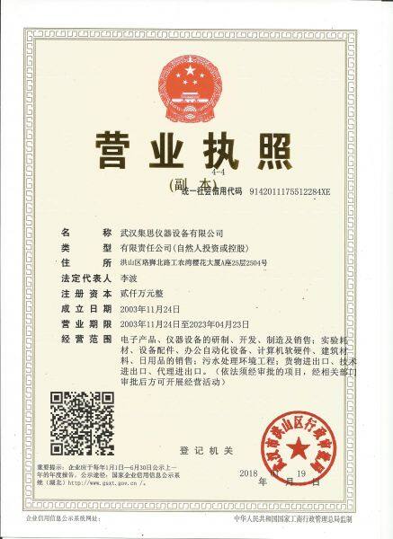 Wuhan Jisi Instruments & Equipment Co., Ltd company overview - view 1