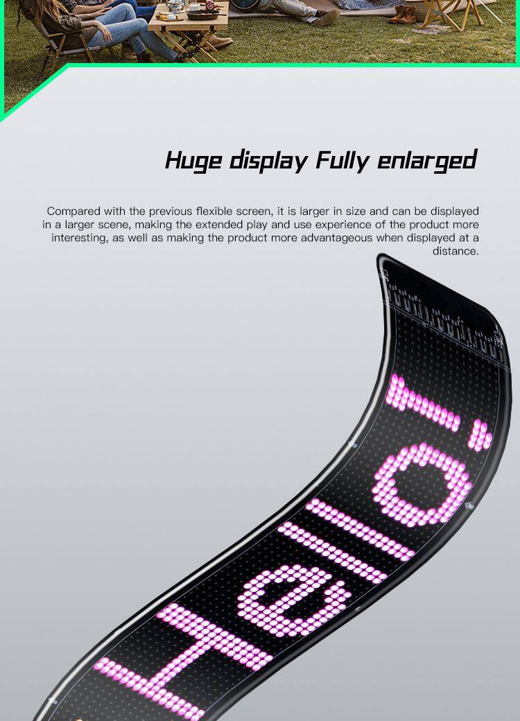 96*16 Car Windshield LED Screen Diy Indicator Light Devil Eyes App Control for Truck Animated Decorative Electronic