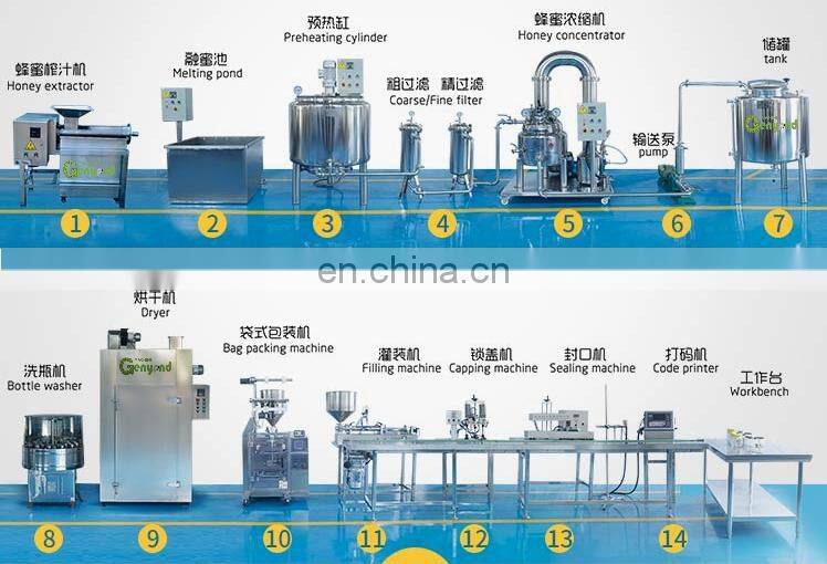 honey pasteurization machine 0.5-5T Honey refining refine machine honey evaporating thickening extracting extraction machine