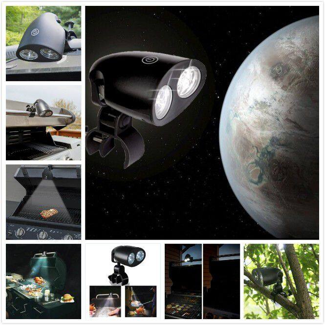 Barbecue Grill Light 10 Super Bright LED Handle Mount BBQ Light for Grilling At Night Fully Adjustable Horizont