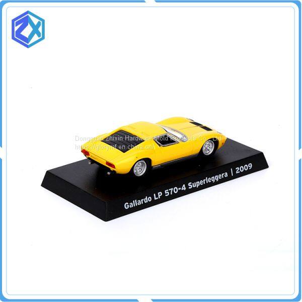 die cast car with plastic plate