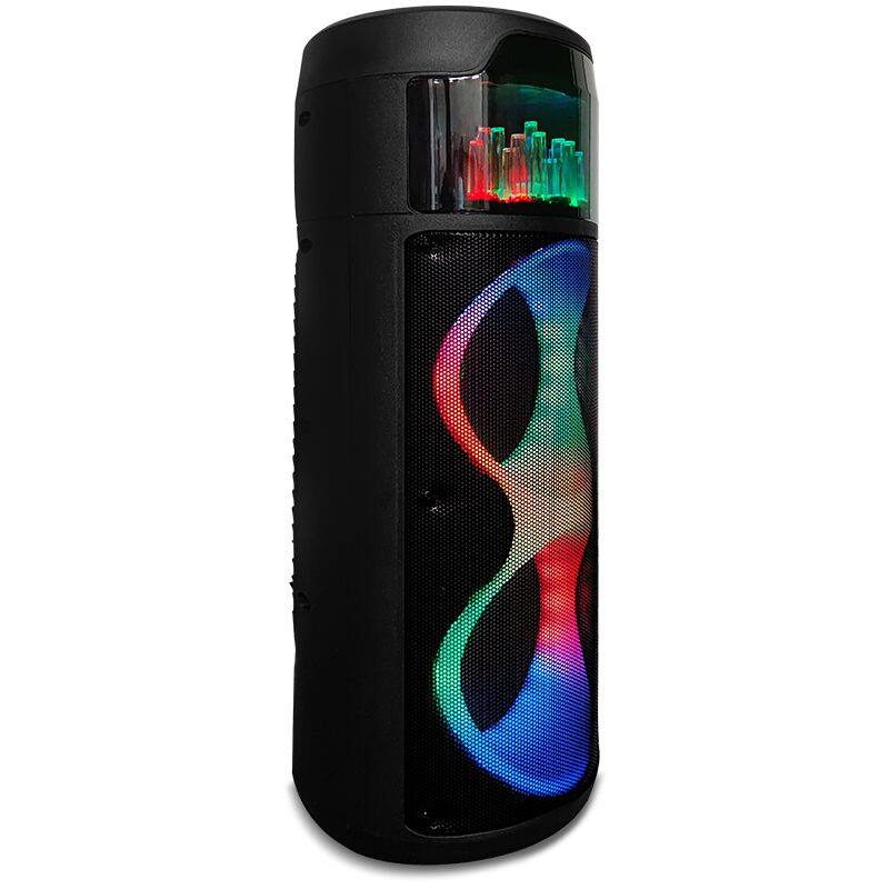 ZQS8223 wholesale 40W power dual 8 inch speaker with mic active party speaker with colorful lights