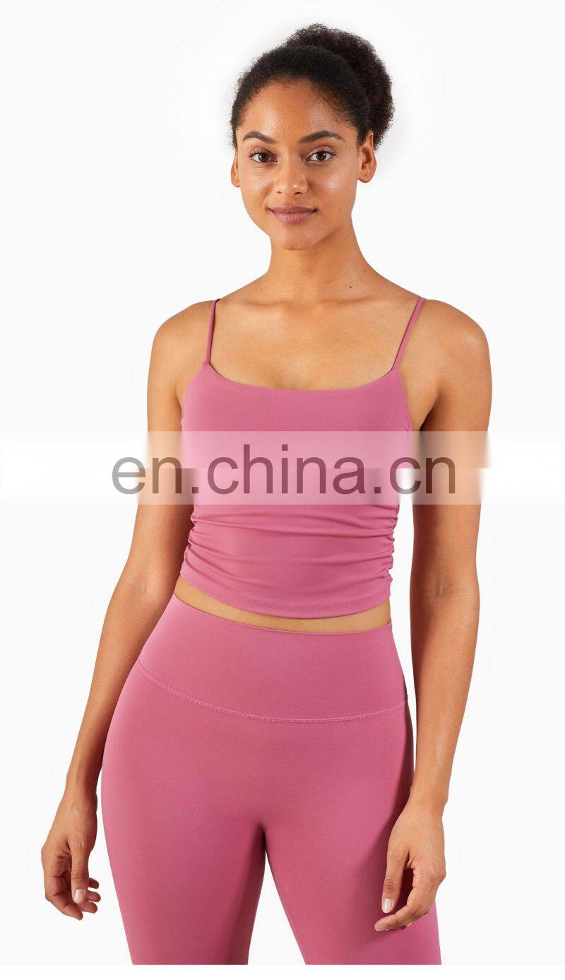 High Quality Sports Bra Skin-Friendly Workout Thin Strap Yoga Custom Tank Top Women