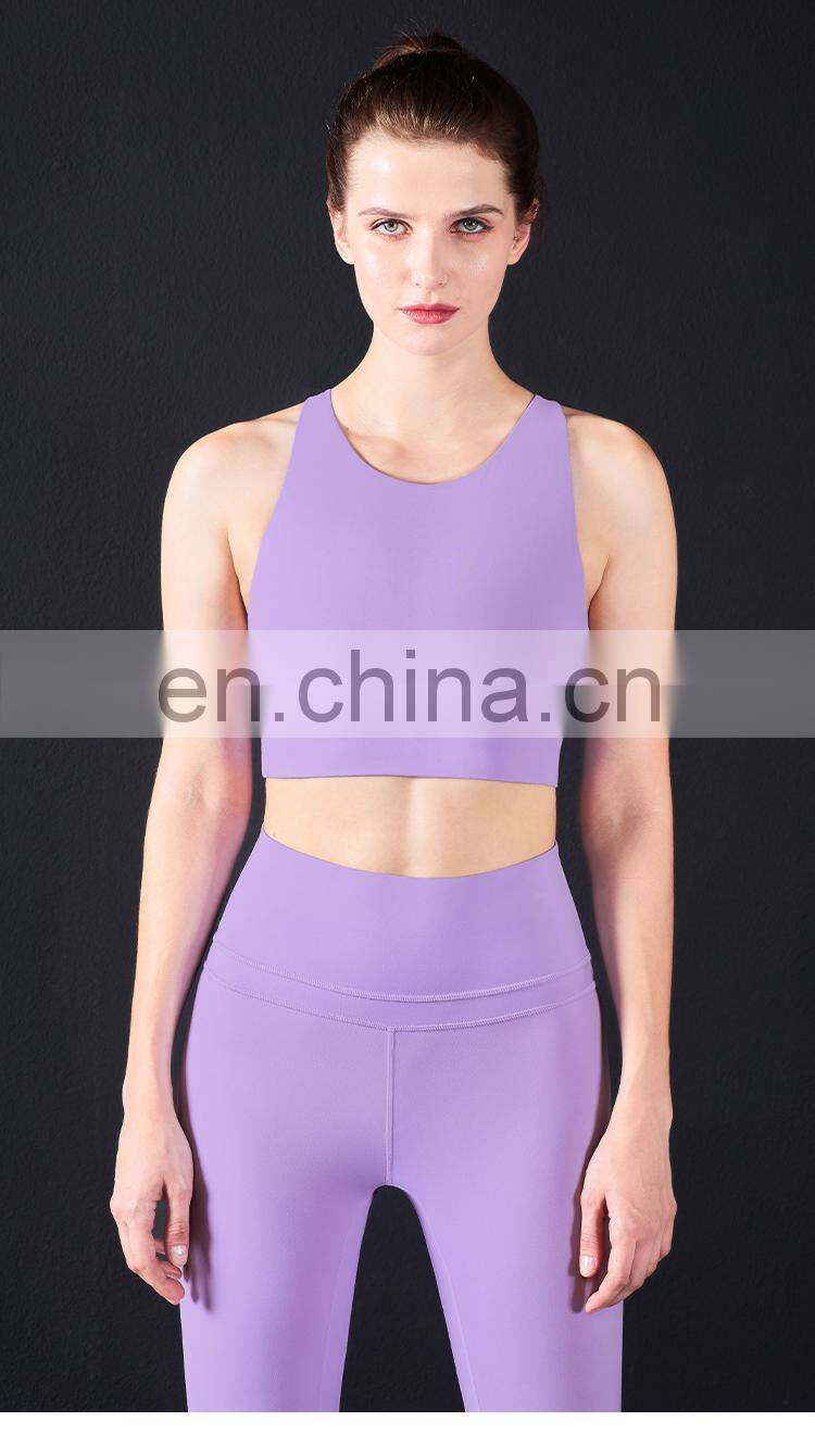 Women's High Impact Sports Bras Cross Back Crop Top Sexy Running Bra for Plus Size