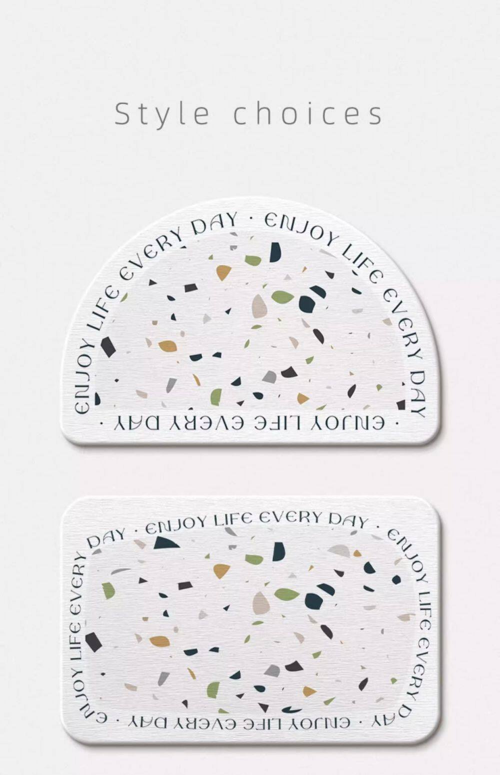 waterstone printing diatomite stone bath mat (1)