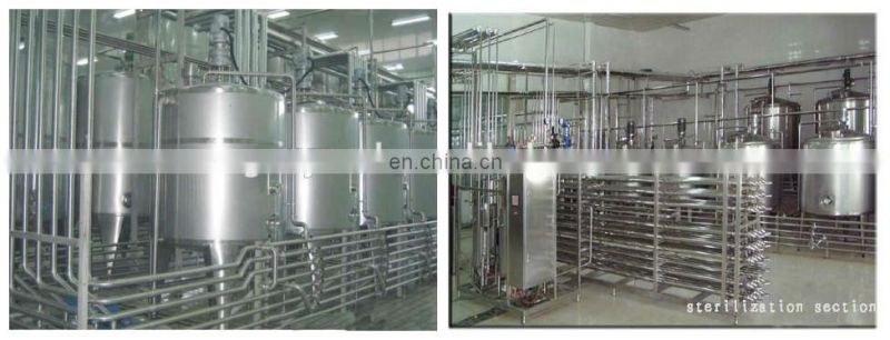 Factory Turnkey 1000L/H soymilk making machine plant base nuts drinks processing plant soy bean Protein beverage production line