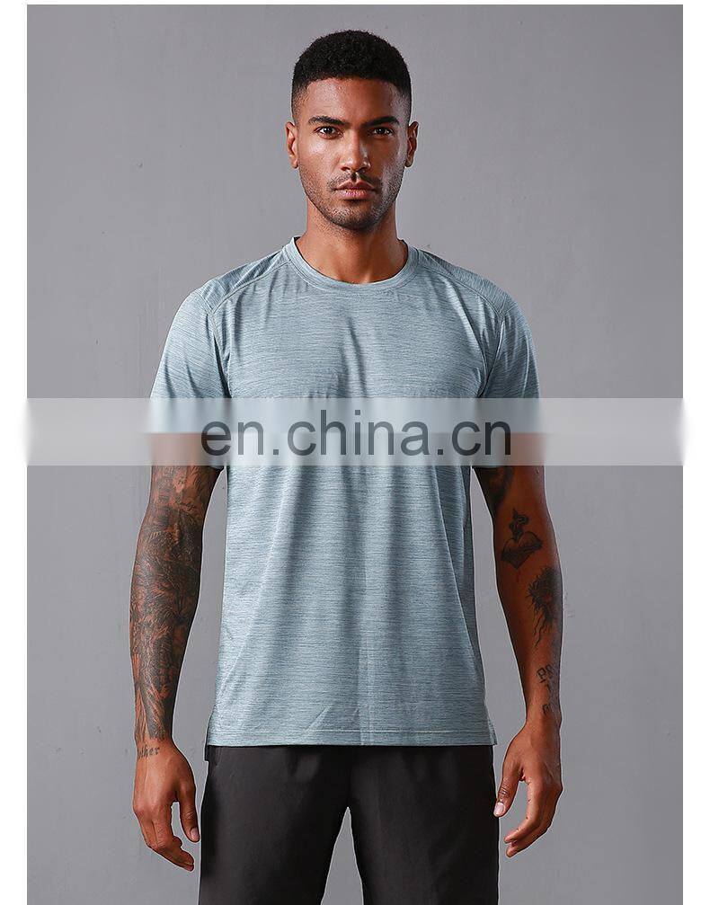Custom Men Gym Short Sleeve Quick Dry Sports Tshirts Breathable Slim Casual Tops