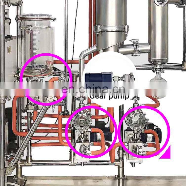 Short Path distillation system essential oil distillers Wiped Film evaporator Molecular Distillation Machine