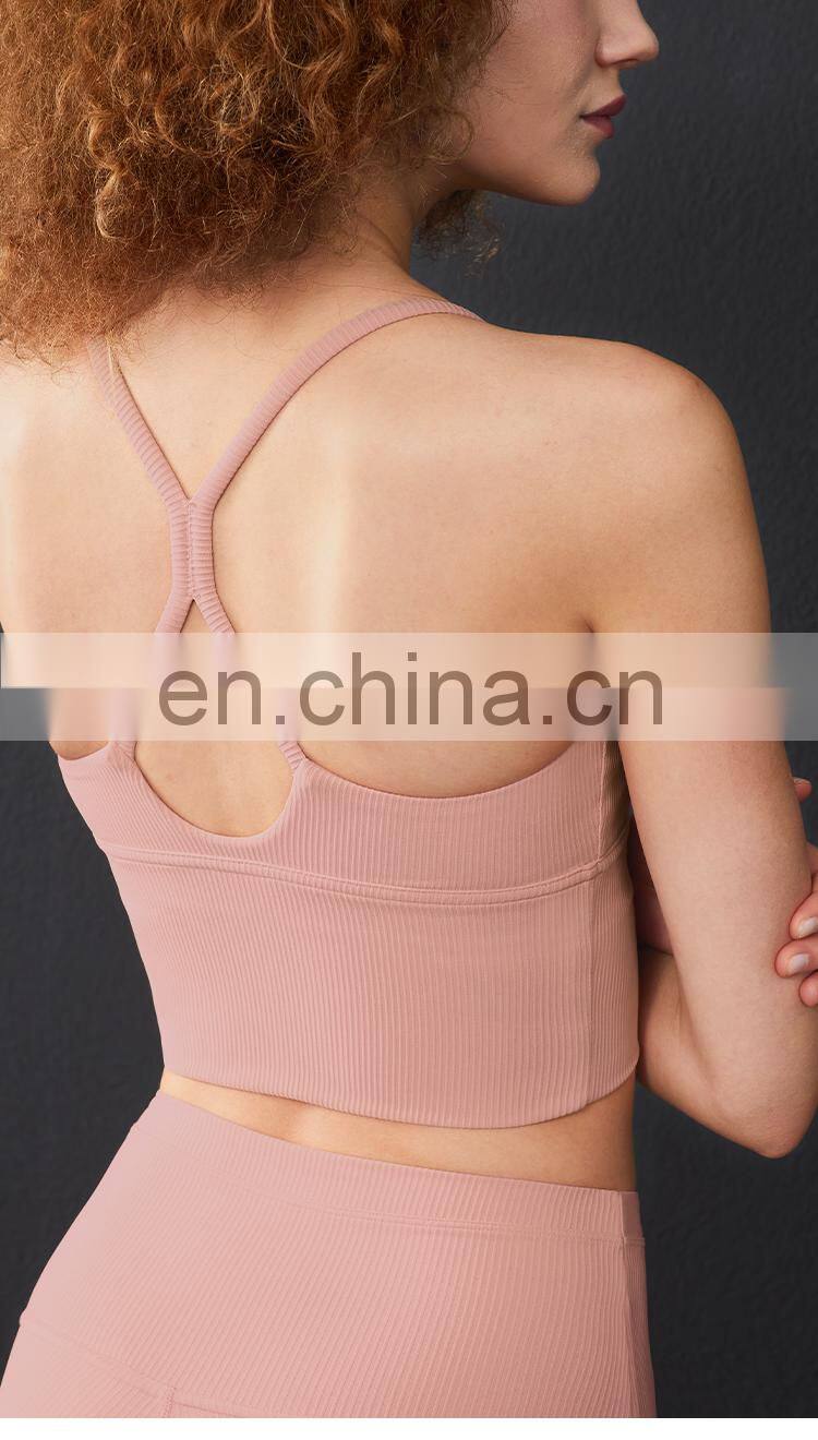 Hollow Out Sports Bra for Women Sexy Training Top for Yoga Suit Workout Fitness Wear