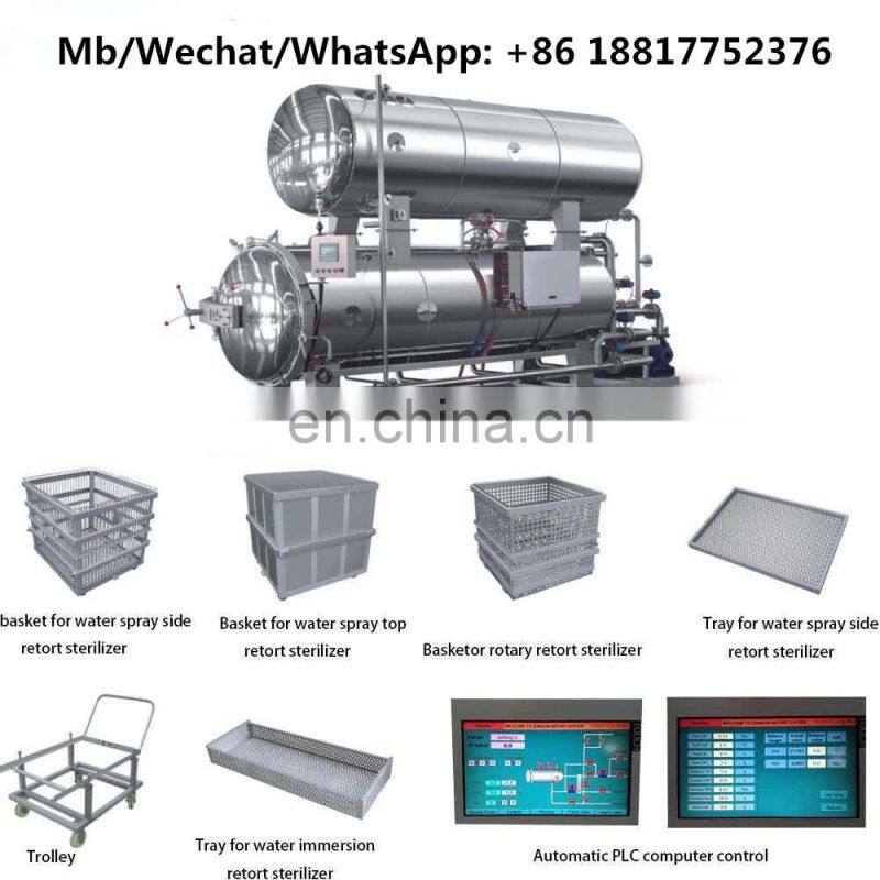 fully automatic high pressure autoclave sterilizing retort