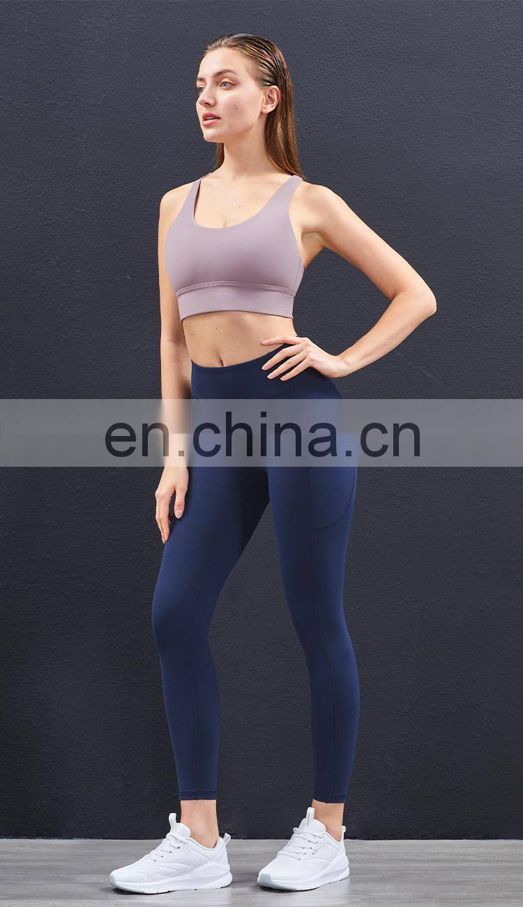 2022 Wholesale Sports Two Pieces Yoga Sets High Impact Gym Woman Yoga Clothes