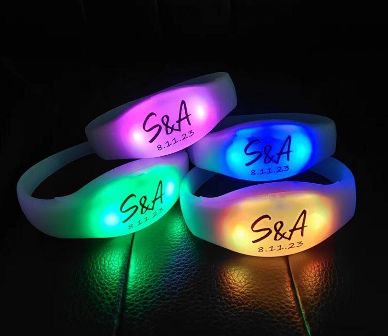 Party Supplies Christmas Radio Controller RGB LED Bracelets DMX Control LED Wristband