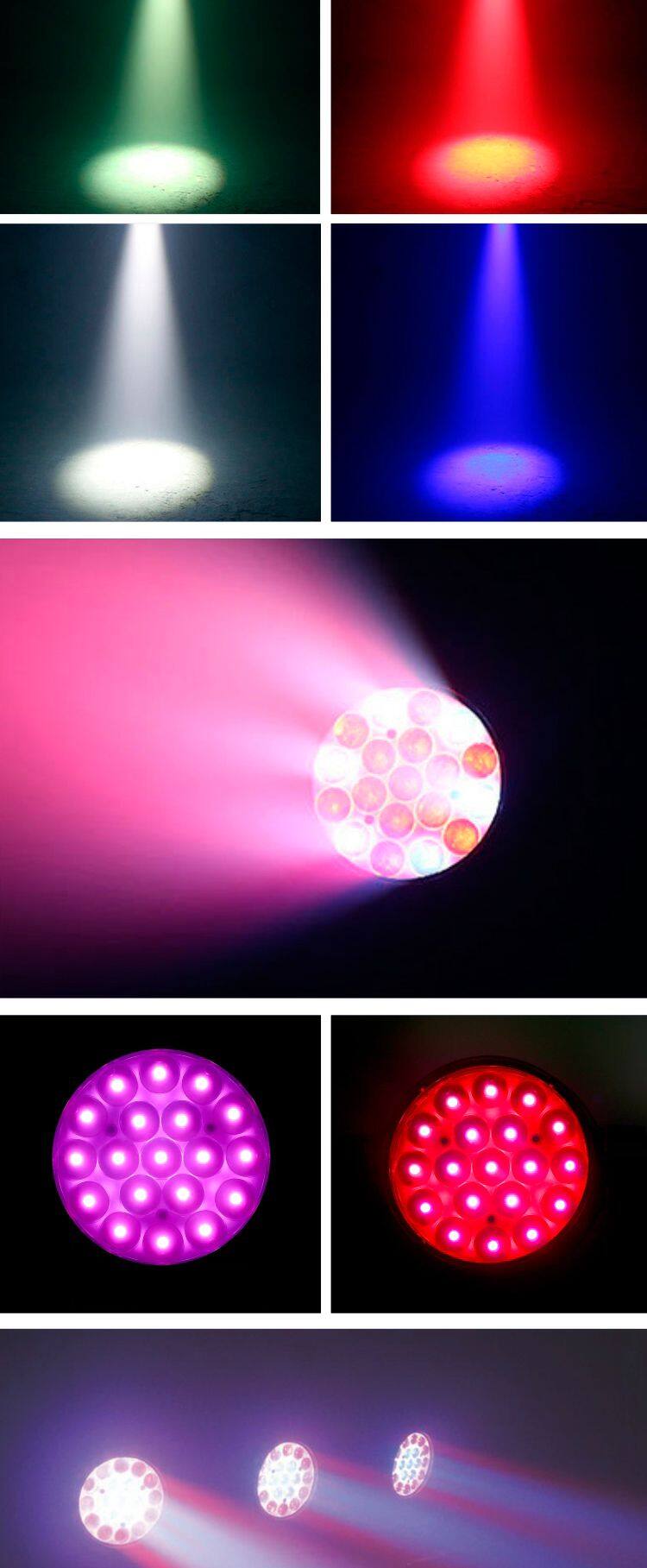 RS19 19x15W Eye B-eye Zoom Wash Beam Focusing DMX Pixel Control 4in1 RGBW LED Zoom Moving Head Wash Lights