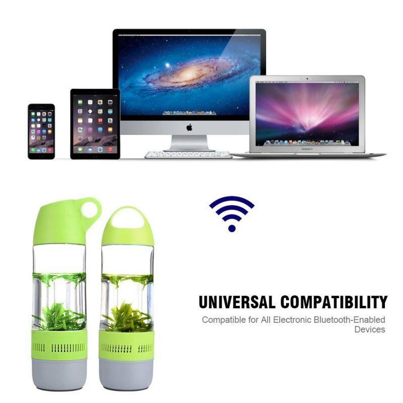 outdoor sport waterproof portable wireless music bottle speaker with mic