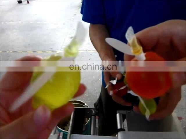 Ice pop half fold label machine