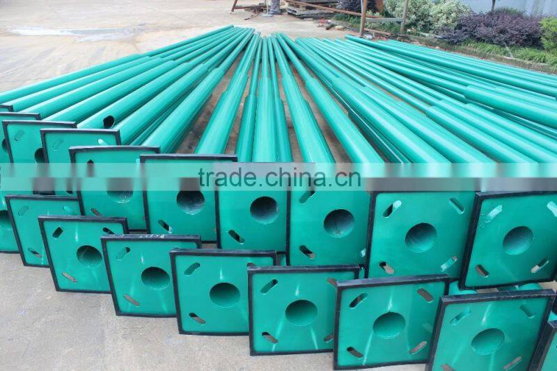 hdg pipe galvanized steel tapered power pole hs code hot dip galvanized