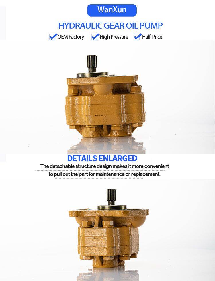 07443-67504 Hydraulic Oil Gear Pump For Komatsu Vehicle Bulldozer Dump Truck Transmission Pump