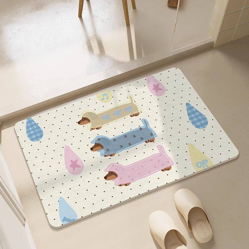 printed diatomite stone bath mat (2)