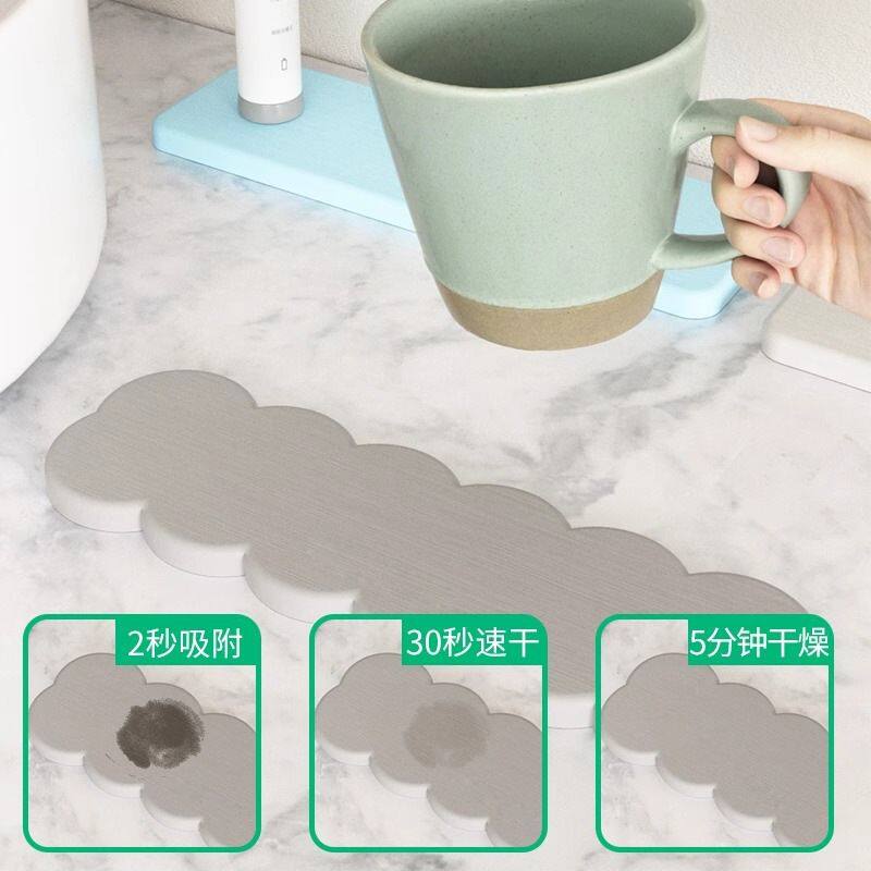 irregular shape diatomite stone cup coaster (3)