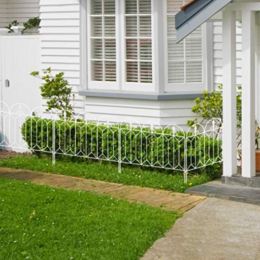 white wrought iron garden fence (3)