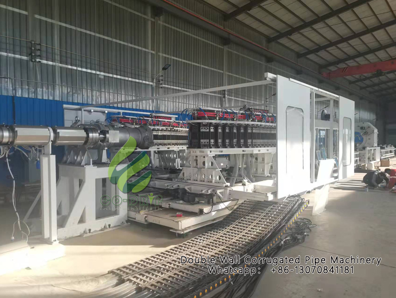 1200mm-Double Wall Corrugated Pipe Machinery for Uzbekstan