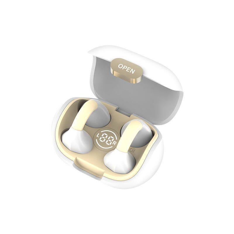 OEM Tws sports running Bluetooth 5.3 Earbuds with digital power display screen air Bone conduction earphone Ear clip earbuds