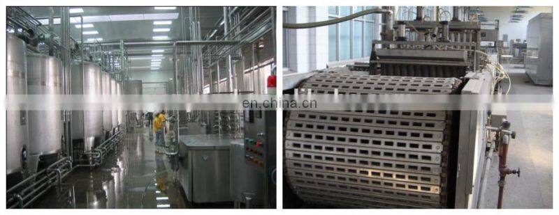 complete automatic cupped ice cream processing line
