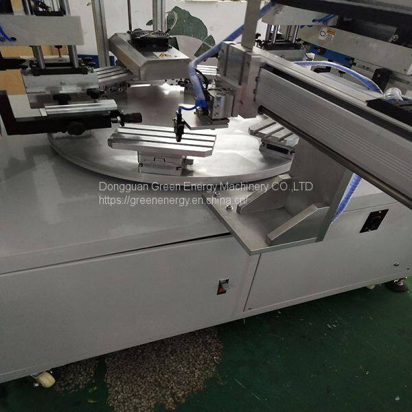 two color conveyor screen printer of part