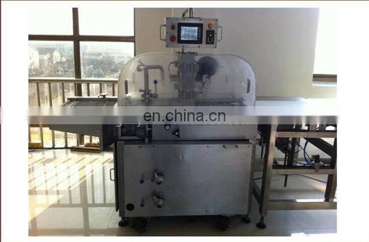 Automatic chocolate beans/bar/cake/biscuit enrobing&coating machine in china