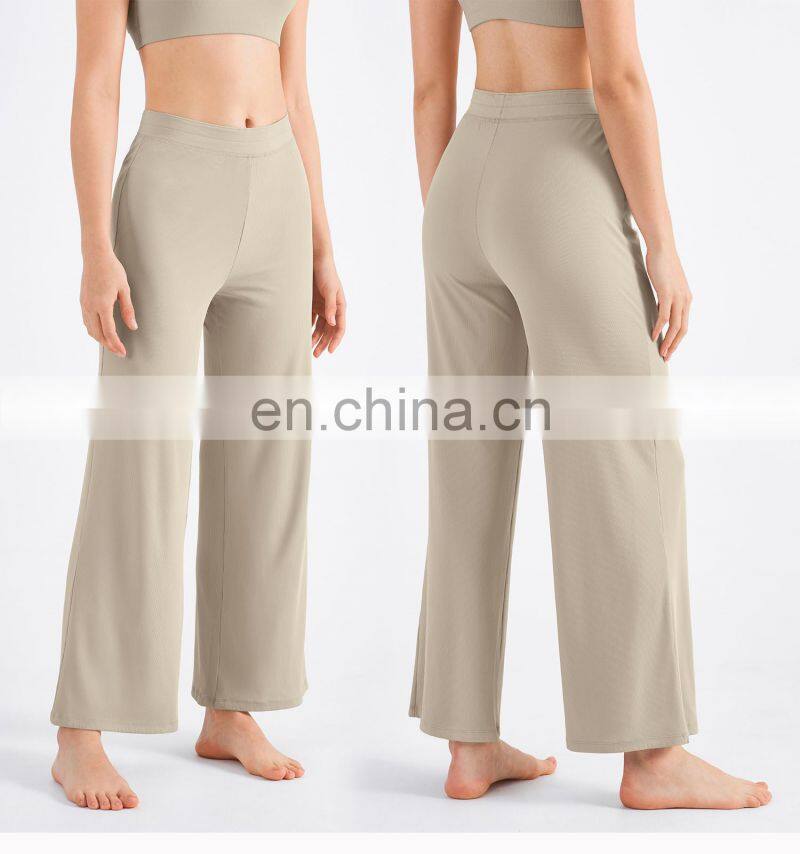 Newly Adjustable High Waisted Yoga Pants With Pocket Recyclable Jogging Sweatpants