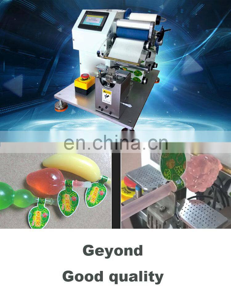 half fold folding labelling machine for soft jelly ice pops