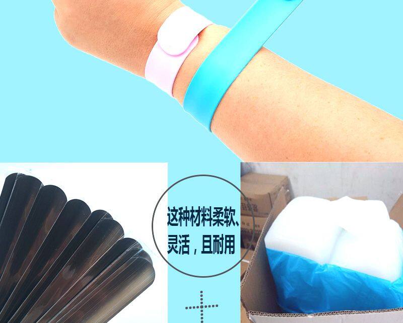 Custom Safety Silicone Eco-friendly   Logo Printed  Kids  Slap  Band for  Advertising  Promotional