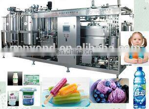 To be rich investment complete line milk juice beverage ice cream combined processing line