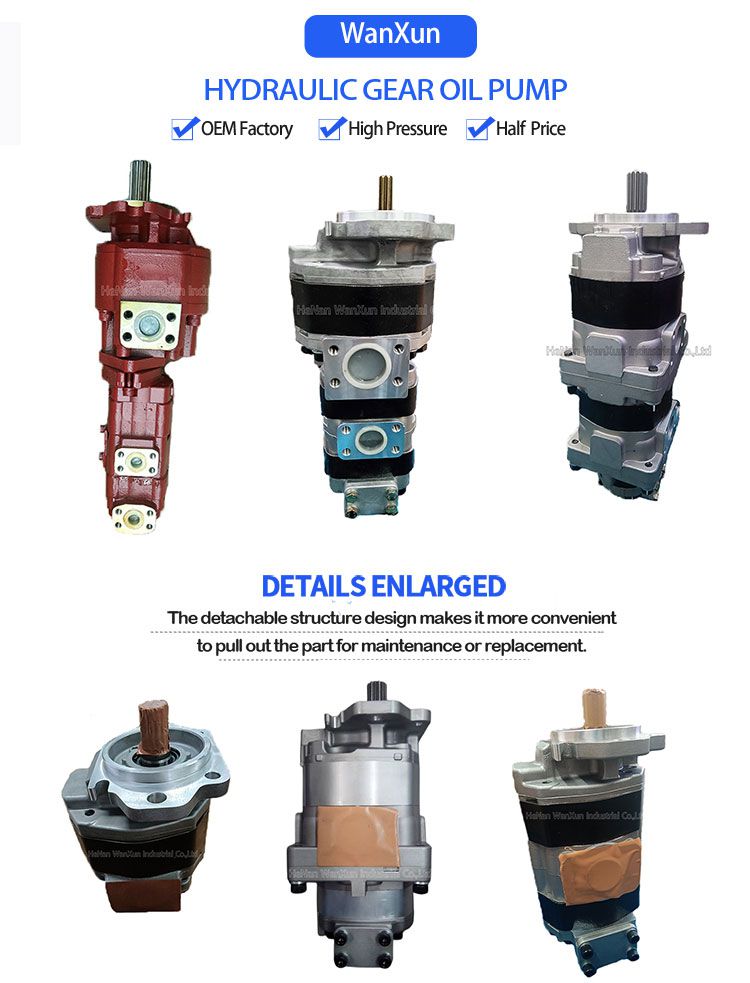 44083-61157 Hydraulic Oil Gear Pump For Kawasaki Excavator Grader Wheel Loader Dump Truck