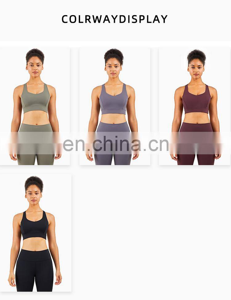 2021 sport fashion yoga mesh sports bra running workout sports bra girls gym wear