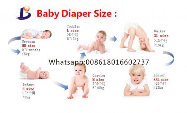 disposable baby diaper size