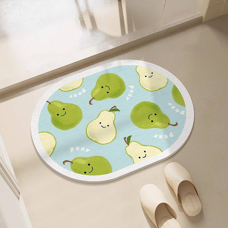oval diatomite stone bath mat (12)