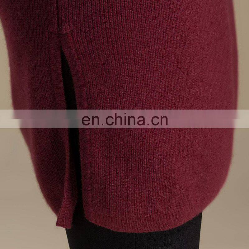 Custom Plus Size Women's Turtleneck Oversized Wool Trending Sweater Dresses