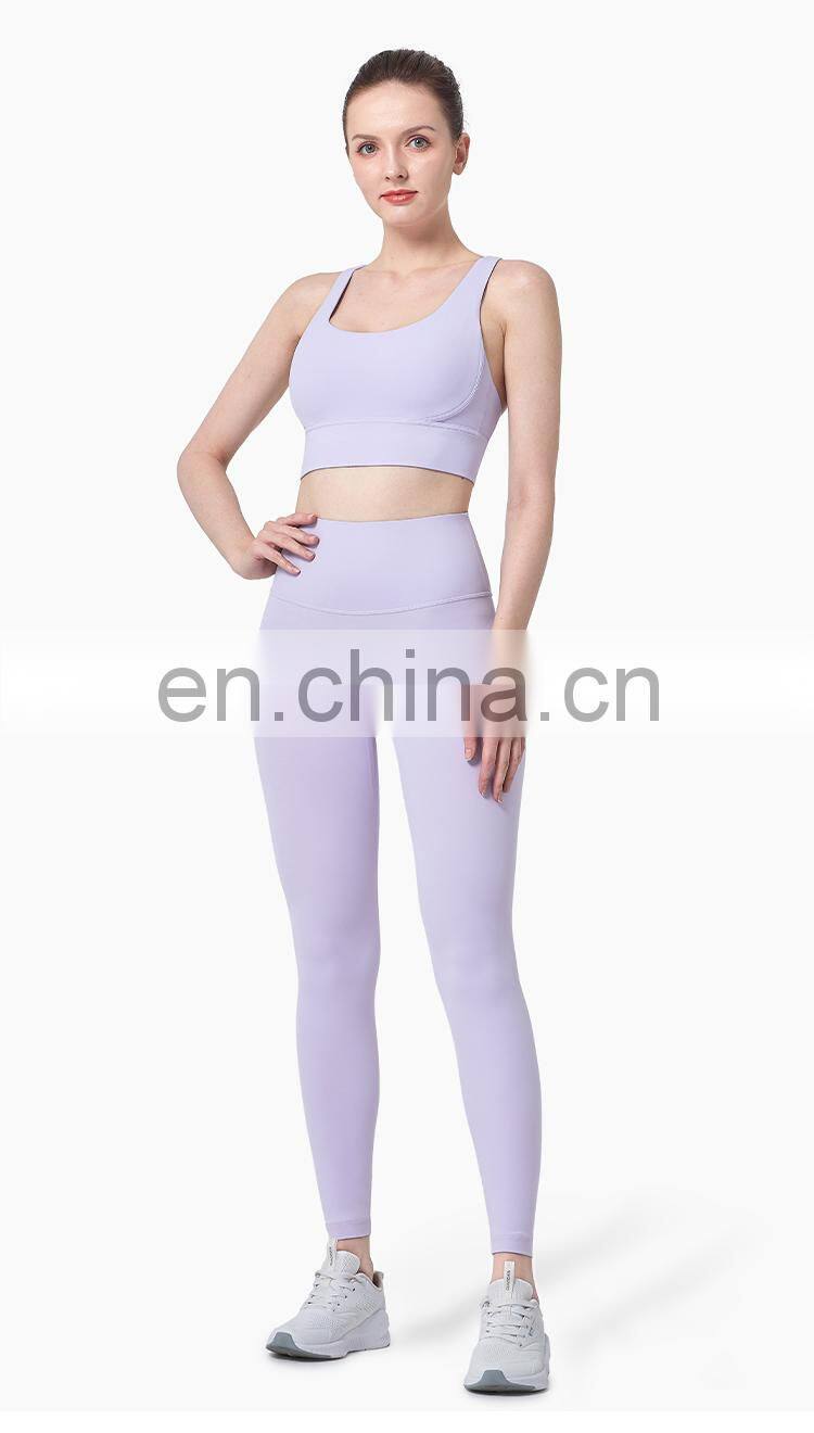 Spot Stock Christmas Red Two Pcs Yoga Set OEM Women Workout Sets