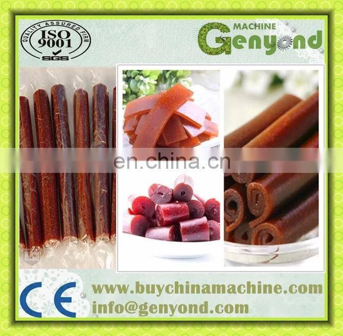 Hawthorn fruit leather hawthorn sweetend roll processing line fruit bar packing machine
