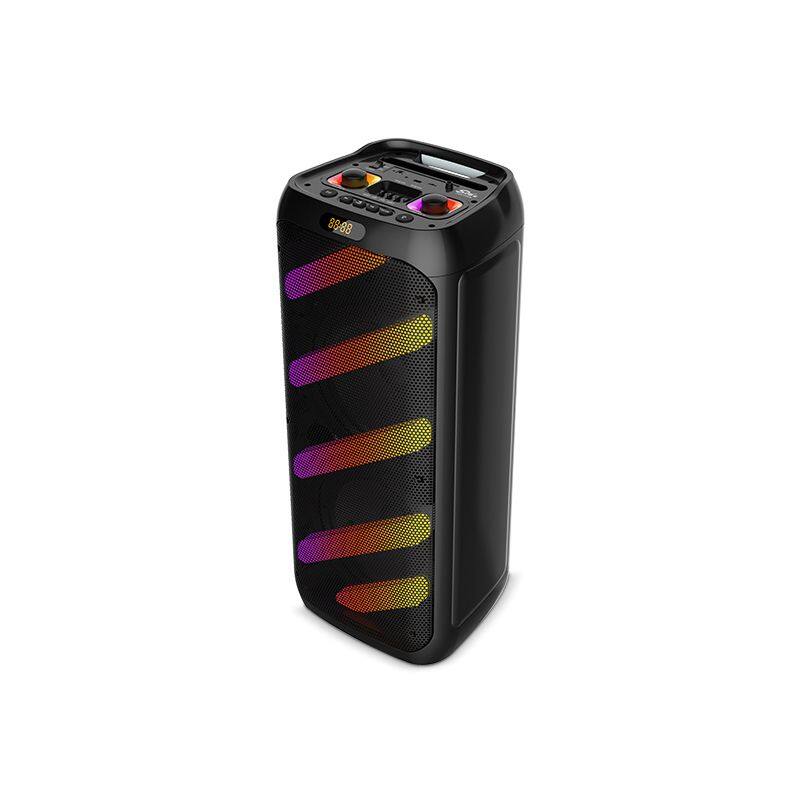 ZQS10210 super power 50W wireless 10-inch*2 active wireless party speaker with colorful lights