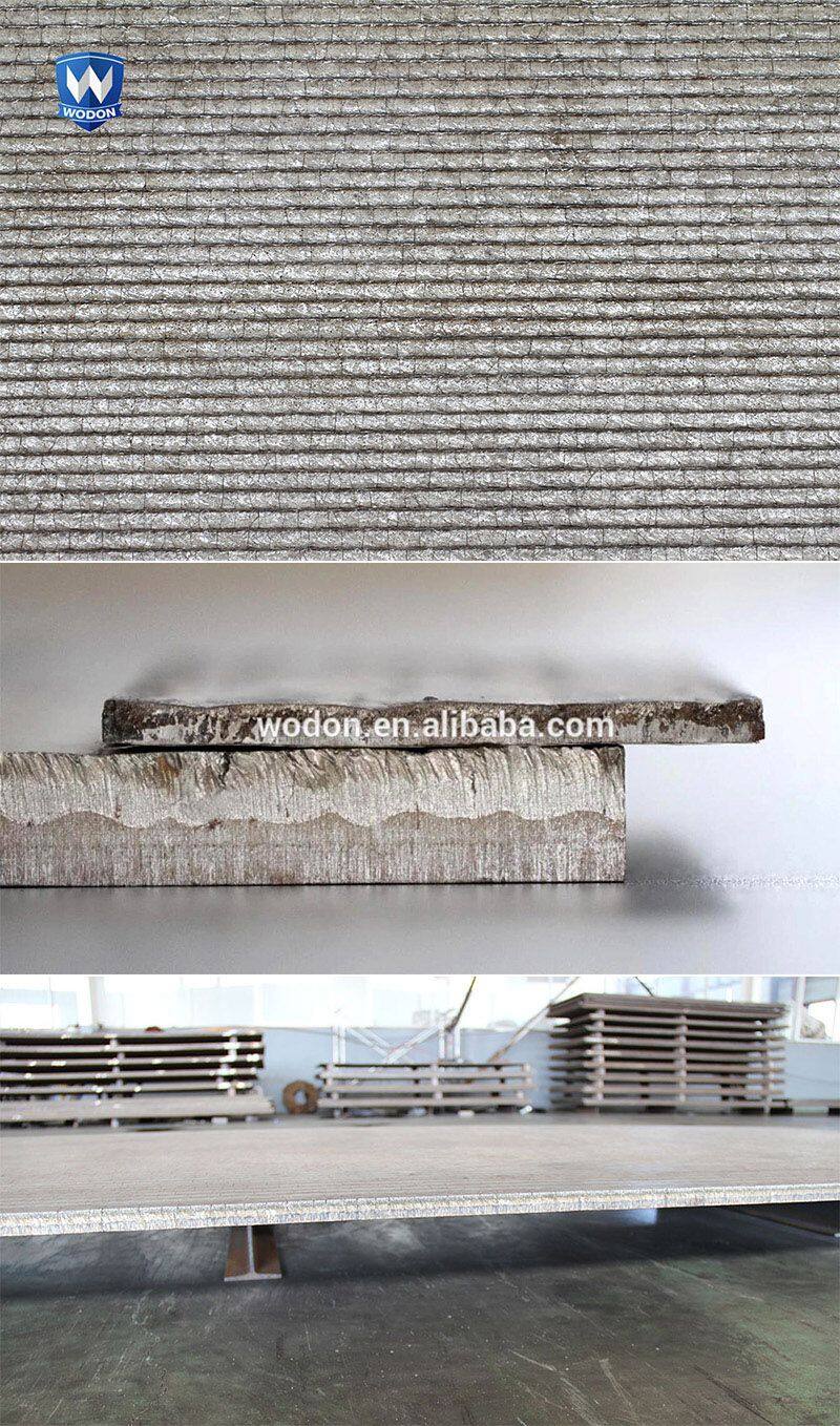 HRC58-65 HRC60 Weld Overlay Wear Resistant Bimetallic plate