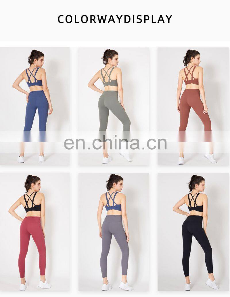 Tik Tok Women Plus Size Outlet Sports Wear Sexy Sport Adjustable Bra Gym Fitness Set