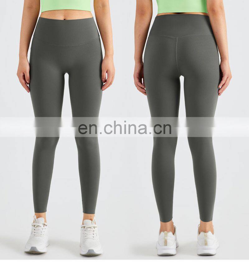 One Size Fits All Yoga Workout Leggings Custom Women Fitness Four Way Stretch Sports Pants