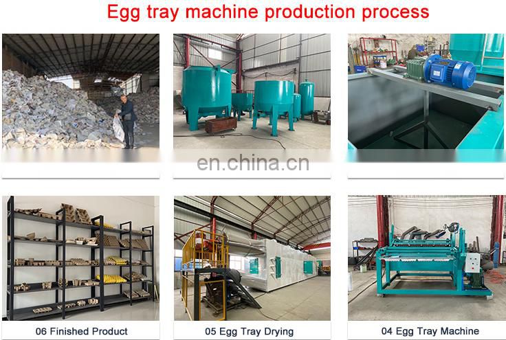Fully automatic egg tray machine egg dish carton production line equipment egg tray making machine