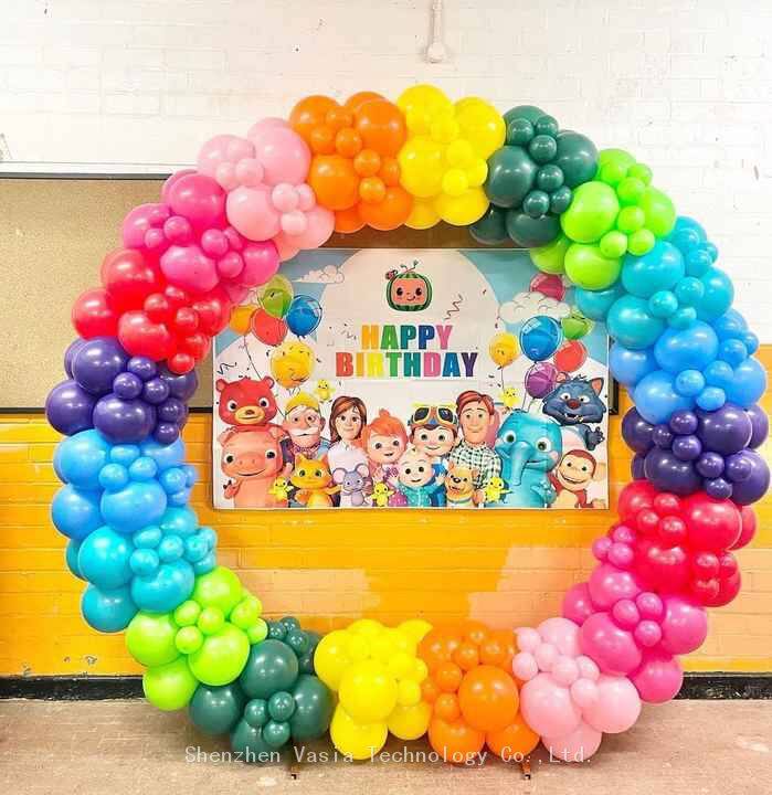 Rainbow Latex Balloons (6)