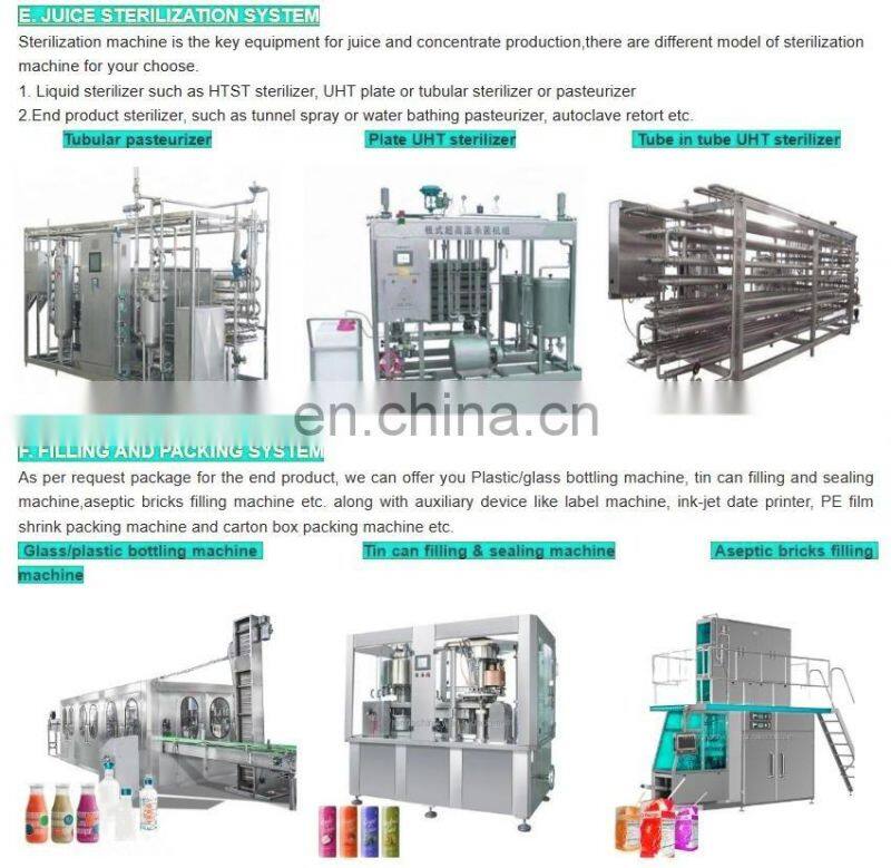 Factory Genyond Complete prickly pear fruit juice paste production line / prickly pear jam processing plant making machine