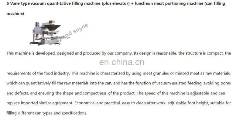 Factory Genyond complete canned meat processing plant corned beef production line port Luncheon canning making machines