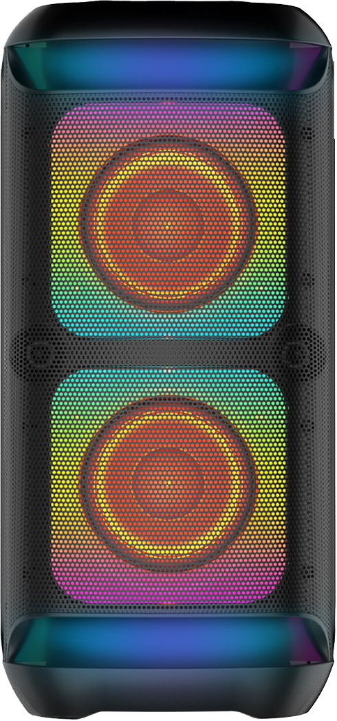 ZQS4289  wireless portable 16W power 2*4 inches subwoofer bluetooth speaker with colorful lights
