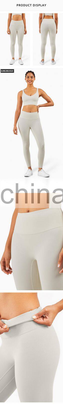 LOLOLULU Women Yoga Pants Plus Size white legging Sports Fitness Custom logo Gym Leggings High Waist Workout Yoga pants